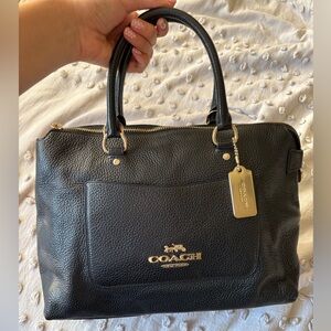 Coach Pebble Leather Emma Satchel